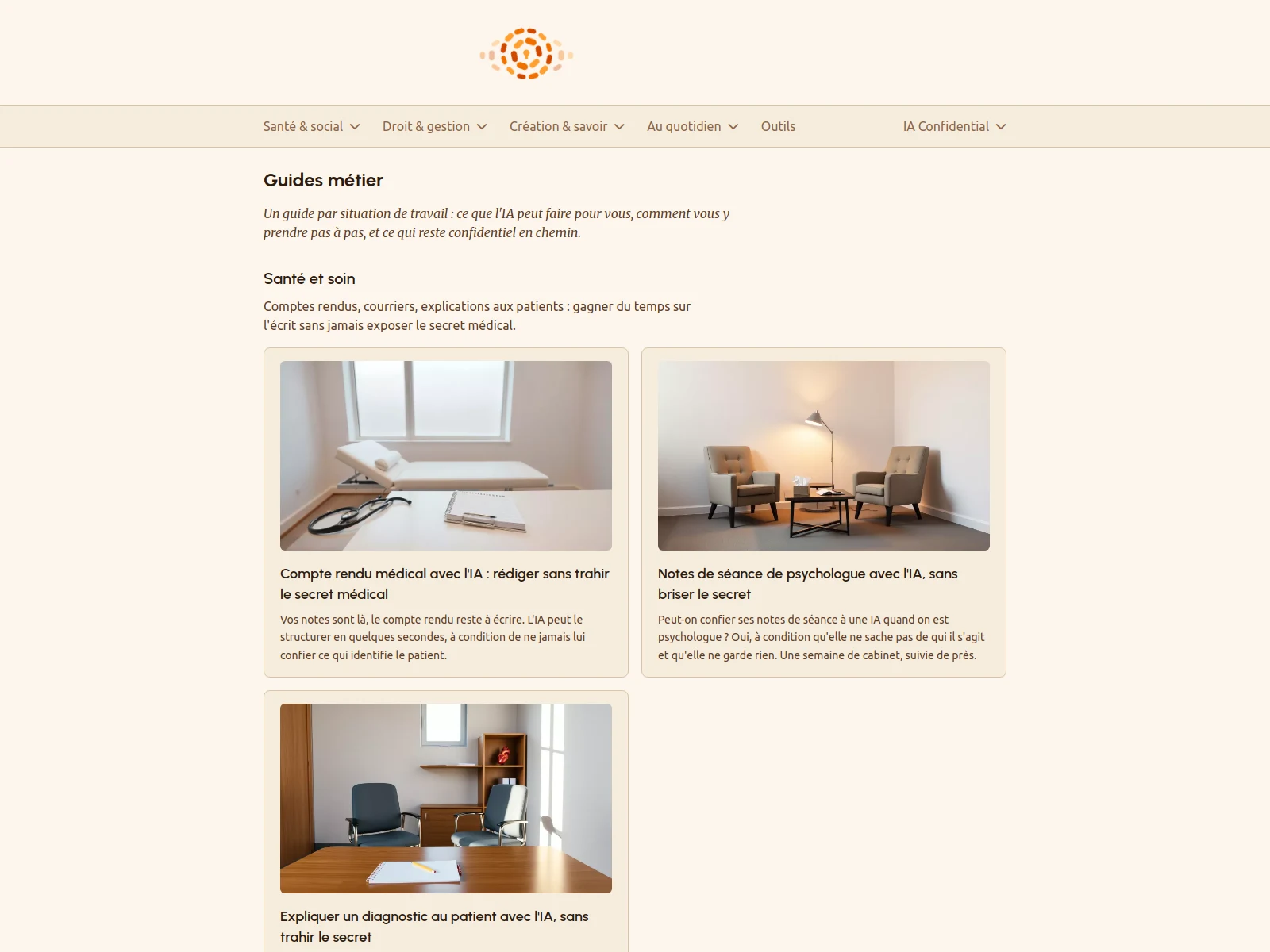 Professional guides | Editorial hub by work situation | Desktop